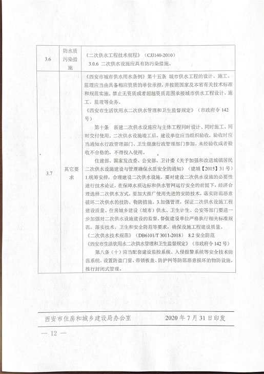 关于开展二次供水施工图审查的通知